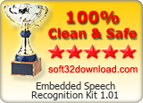 Embedded Speech Recognition Kit 1.01 Clean & Safe award
